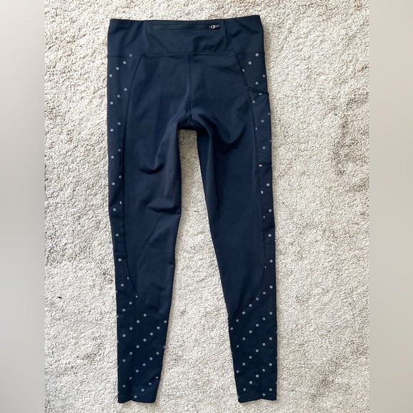Nike Racer Flash Running Tights Black Polka Dot Pants Womens S Small Workout - Picture 9 of 12